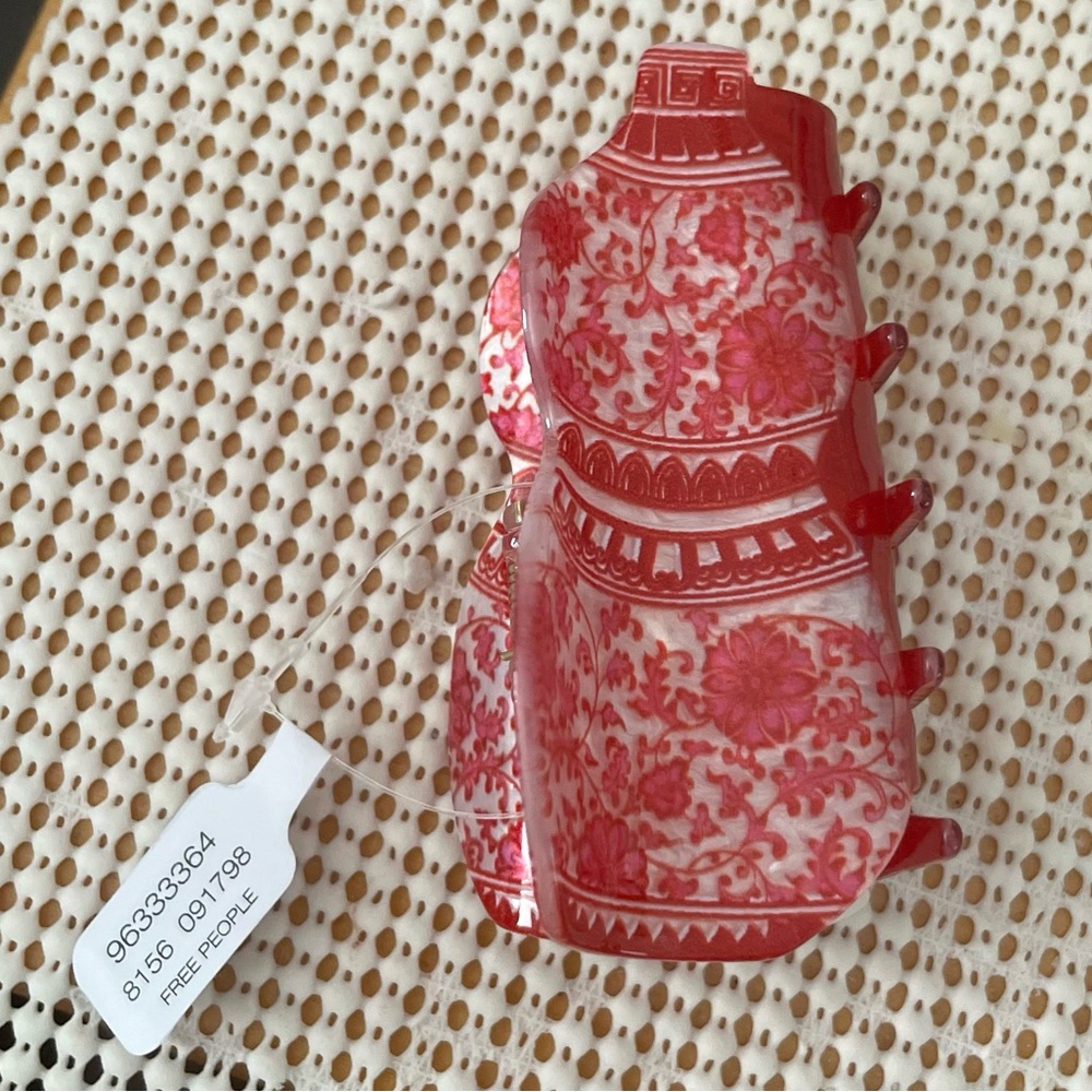 Free People Pink and Red hair clip